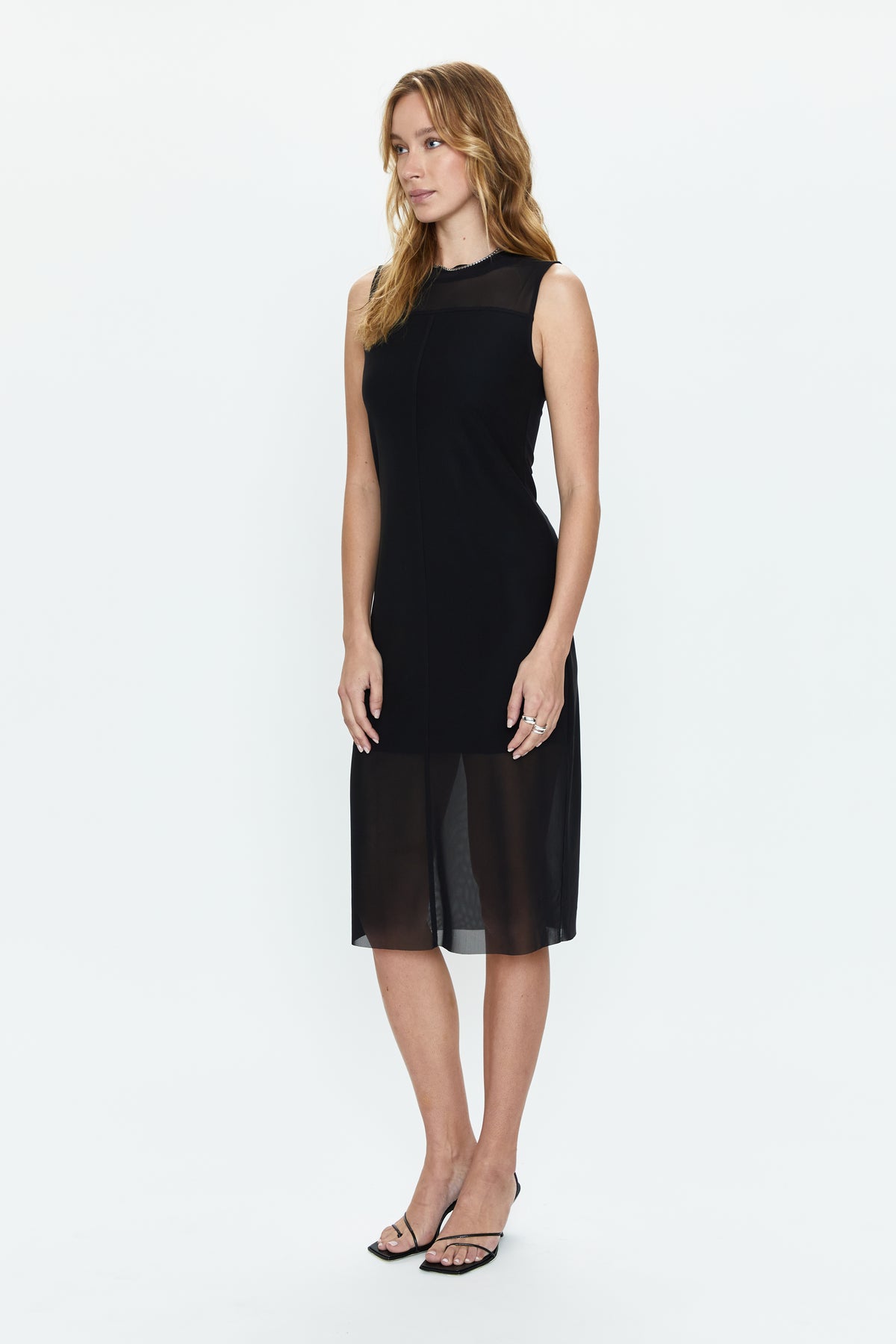 June Sleeveless Midi Dress - Noir
            
              Sale